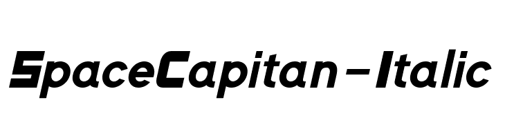 SpaceCapitan-Italic  Descarca Fonturi Gratis