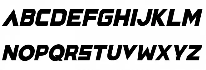 SpaceCapitan-Italic Schriftart Groß