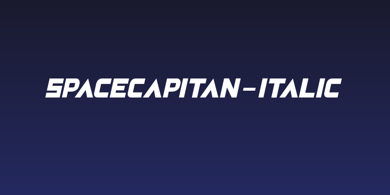 SpaceCapitan-Italic Social Header