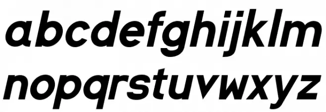 SpaceCapitan-Italic Font LOWERCASE