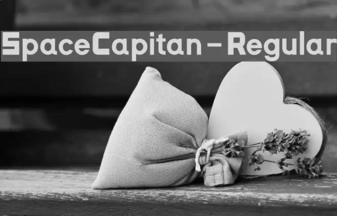 SpaceCapitan-Regular Font examples