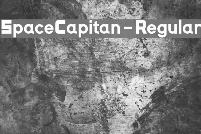 SpaceCapitan-Regular Font examples