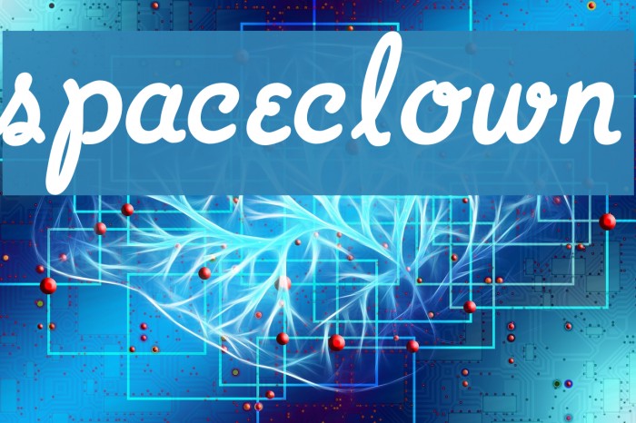 SpaceClown Font examples