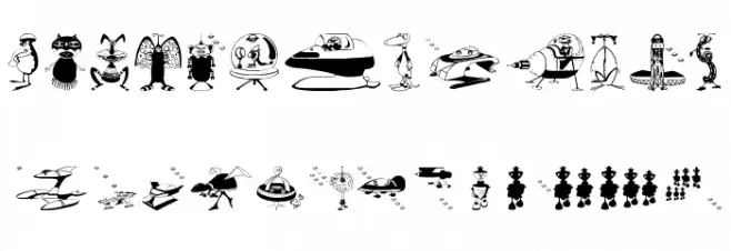 SpaceCommedians Caratteri MINUSCOLO