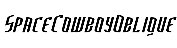 SpaceCowboyOblique  les polices de caractères gratuit tlcharger