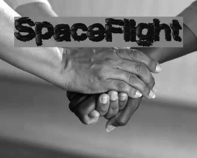 SpaceFlight Font examples