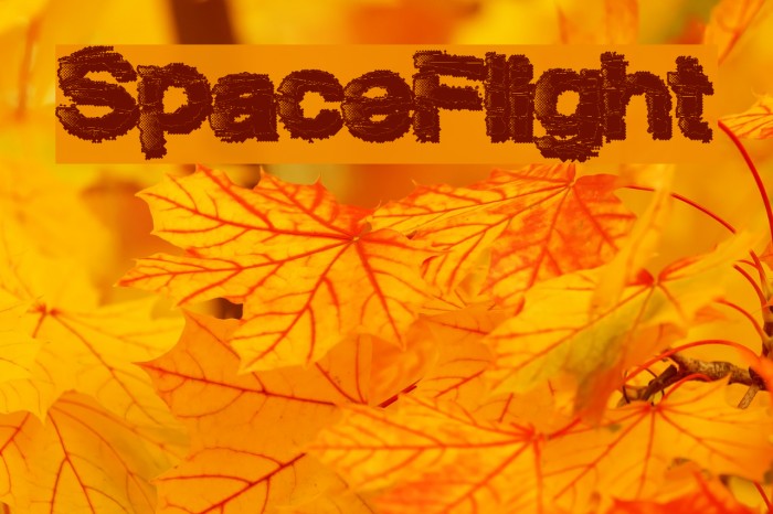 SpaceFlight Font examples
