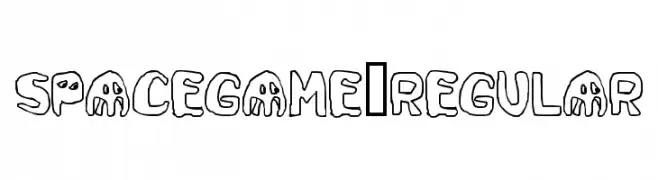 SpaceGame-Regular  font caratteri gratis
