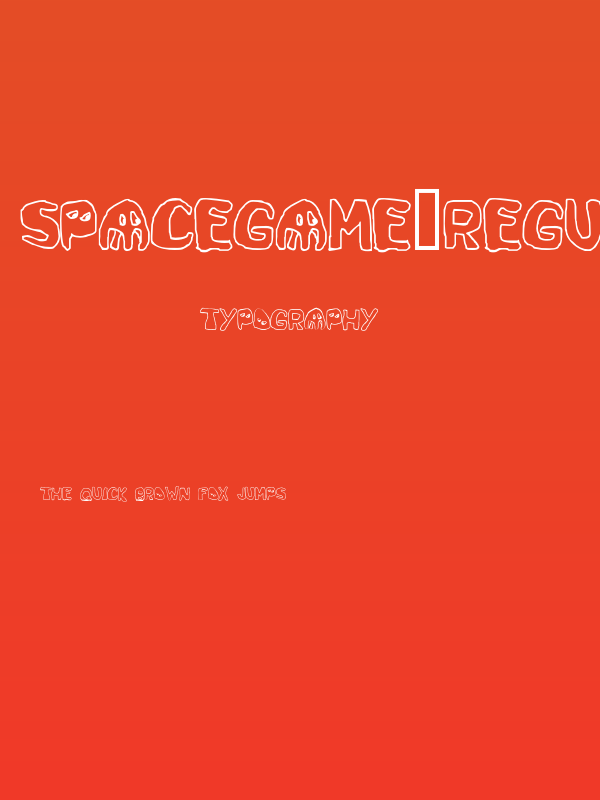 SpaceGame-Regular Poster