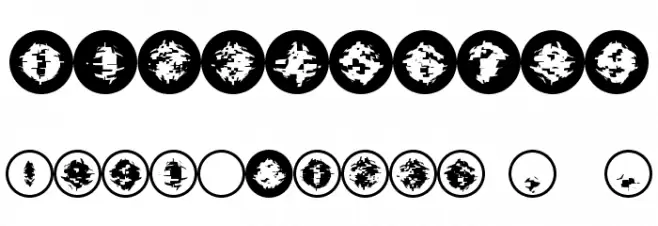 SpaceGarbage Font Alte caractere