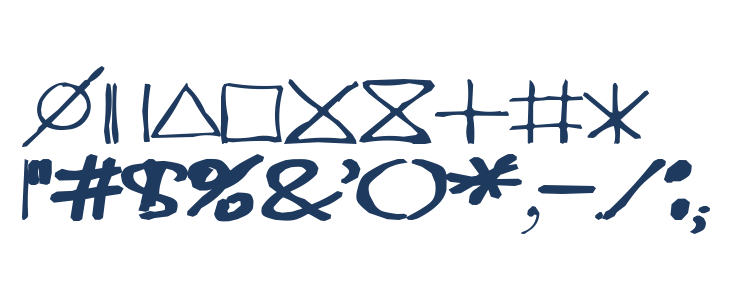 SpaceInKees Caligrafic Other Characters