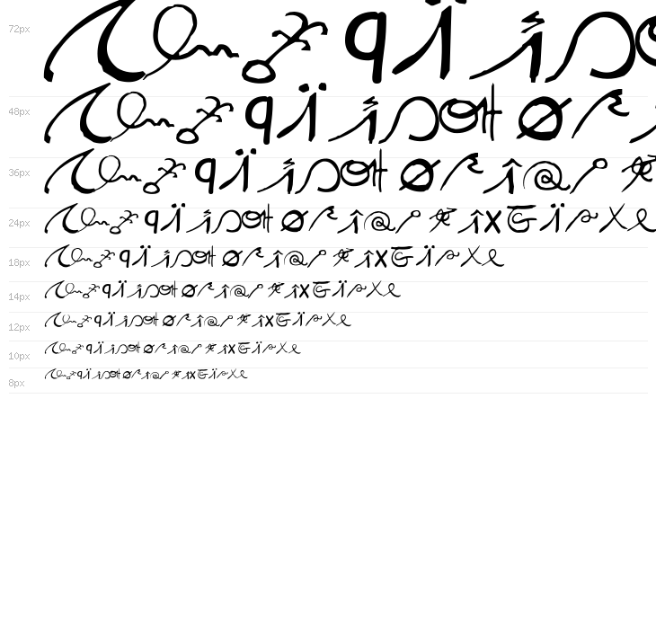 SpaceInKees Caligrafic Waterfall