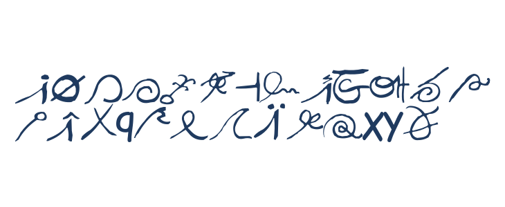 SpaceInKees Caligrafic Lowercase