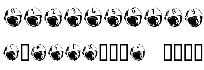 SpaceJunk BlastOff Font OTHER CHARS