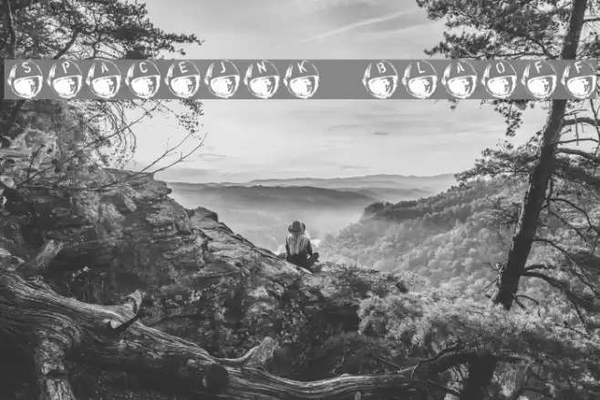 SpaceJunk BlastOff Font examples