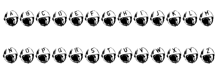 SpaceJunk BlastOff Font LOWERCASE