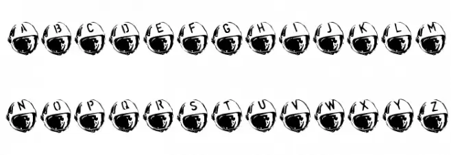 SpaceJunk BlastOff Font LOWERCASE