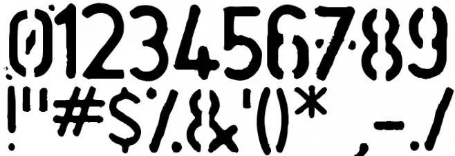 SpaceJunk Font OTHER CHARS