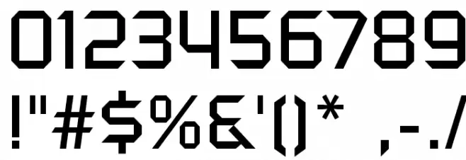 SpaceOne Font OTHER CHARS