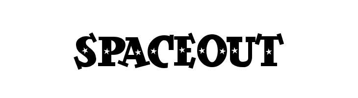 SpaceOut  Frei Schriftart Herunterladen