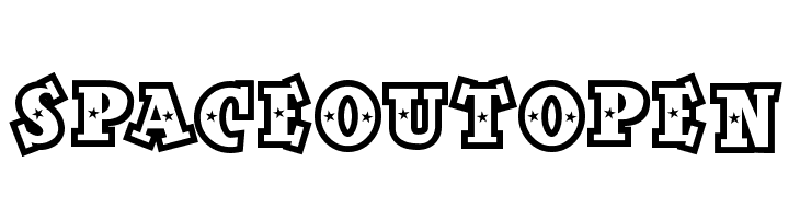 SpaceOutOpen Schriftart