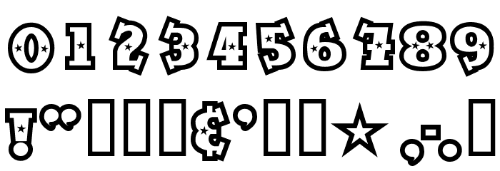 SpaceOutOpen Font OTHER CHARS