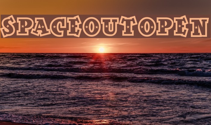 SpaceOutOpen Font examples