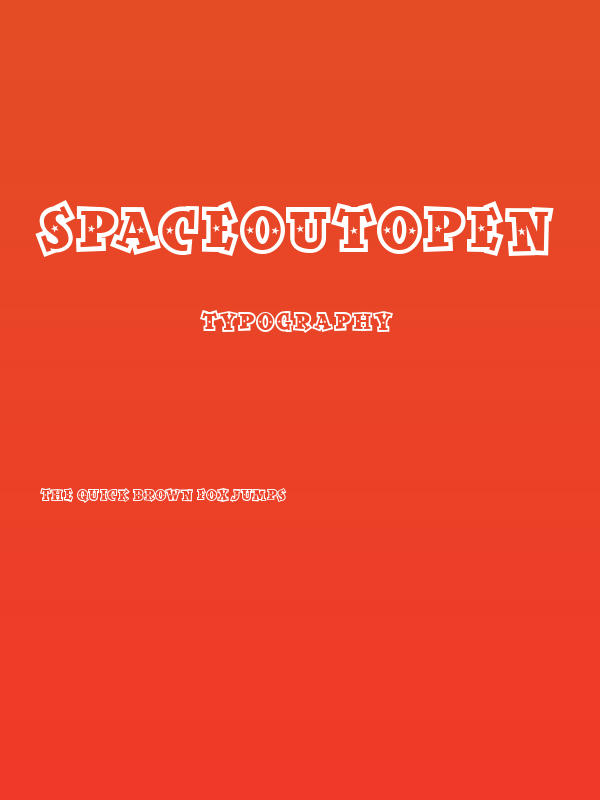 SpaceOutOpen Poster