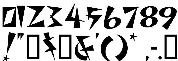 SpacePatrol Font OTHER CHARS