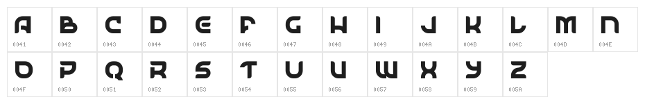 SpaceSurfer_Demo Character Map