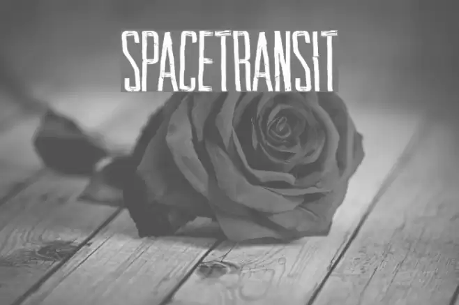 SpaceTransit Font examples