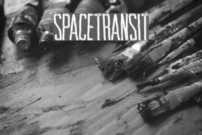 SpaceTransit Font examples