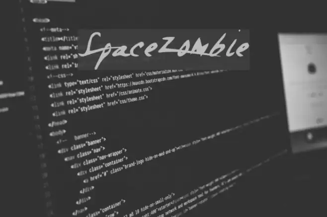 SpaceZombie Font examples