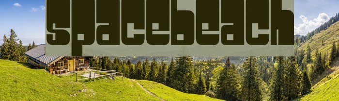 Spacebeach Font examples
