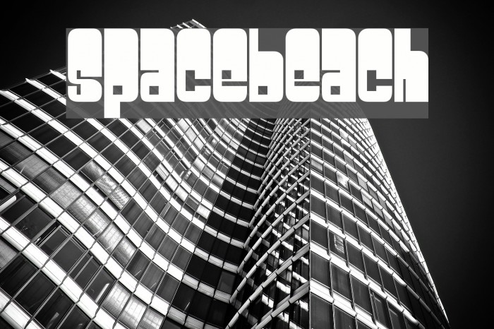 Spacebeach Font examples