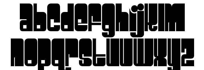 Spacebeach Font LOWERCASE