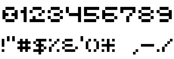 Spacebit Font OTHER CHARS