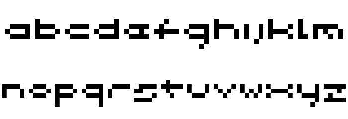 Spacebit Font LOWERCASE