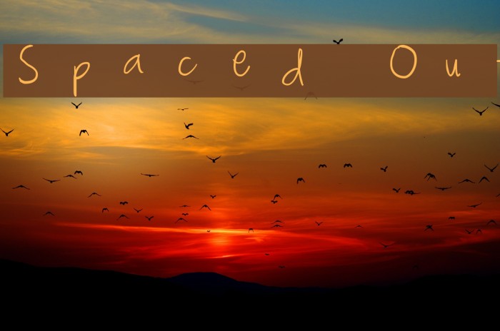 Spaced Out Font examples