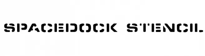 Spacedock Stencil  Free Fonts Download