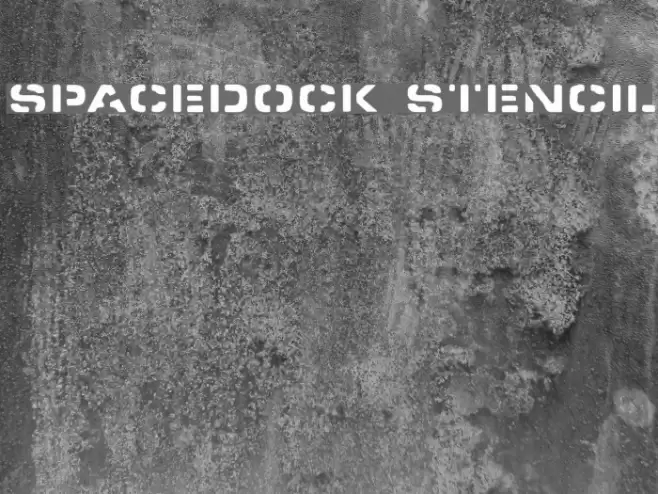 Spacedock Stencil خط examples
