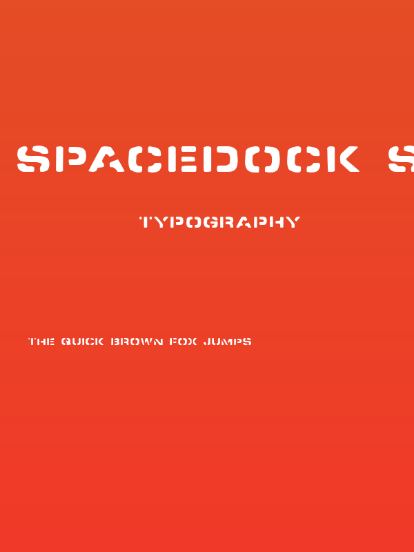 Spacedock Stencil Poster