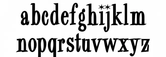 Spacegun 字体 小写