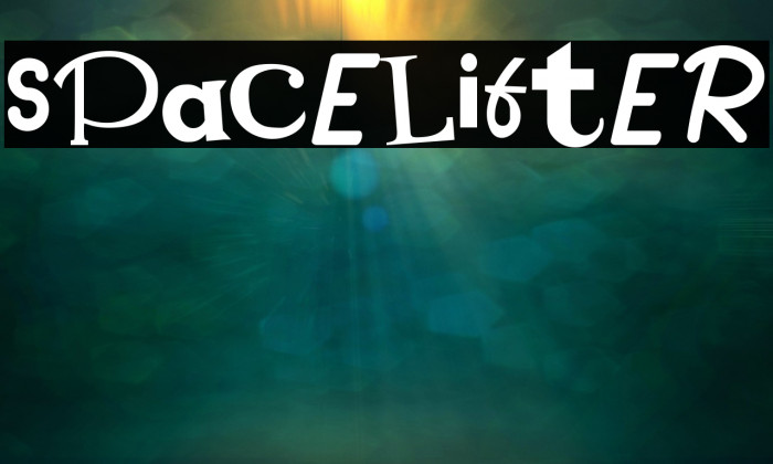 Spacelifter Font examples