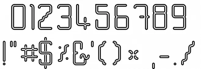 Spacenoid Regular Font OTHER CHARS