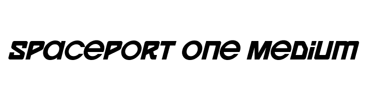 Spaceport One Medium  Frei Schriftart Herunterladen