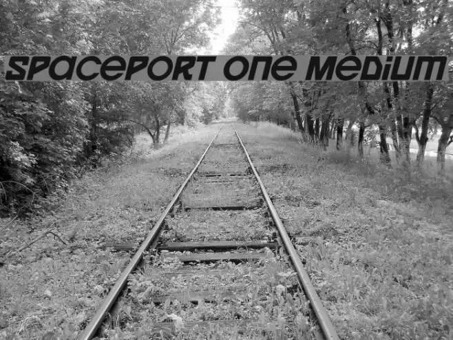 Spaceport One Medium Font examples