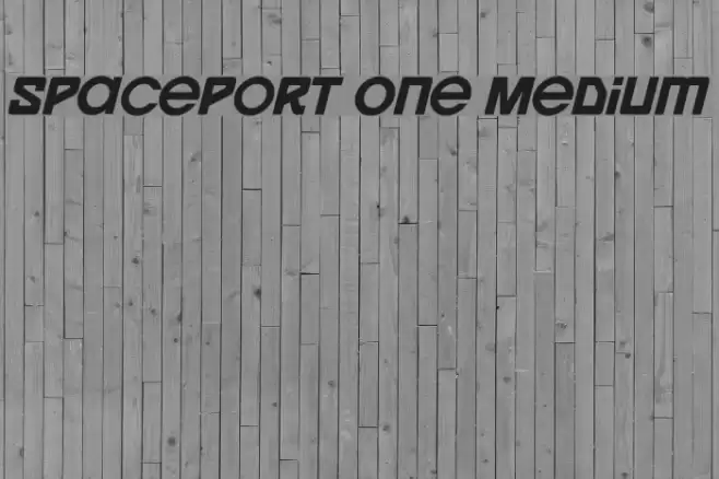 Spaceport One Medium Font examples