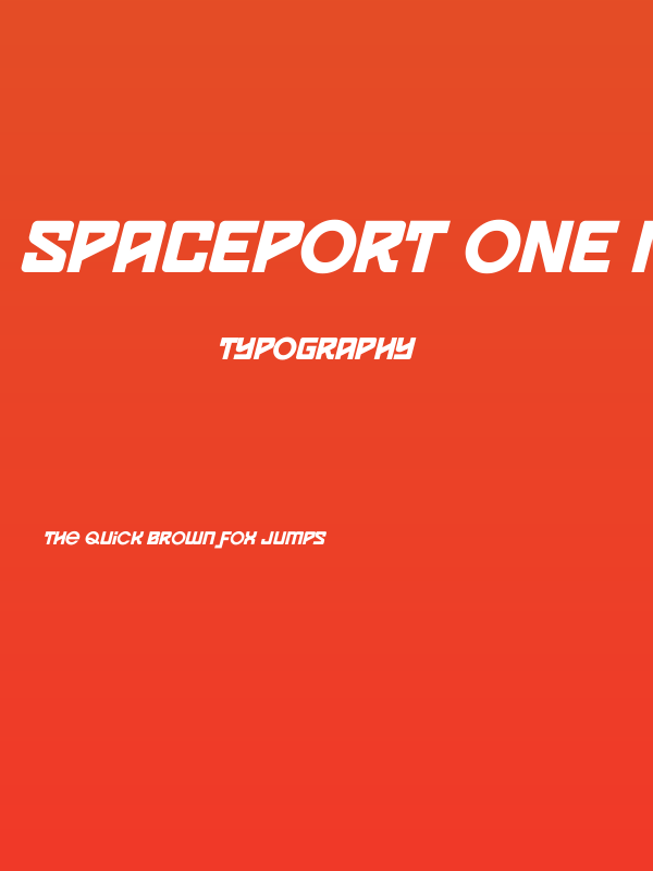Spaceport One Medium Poster