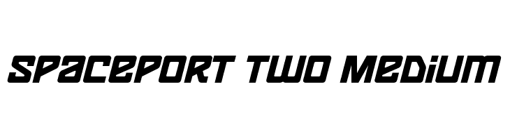 Spaceport two Medium  フリーフォントのダウンロード